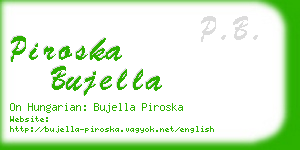 piroska bujella business card
